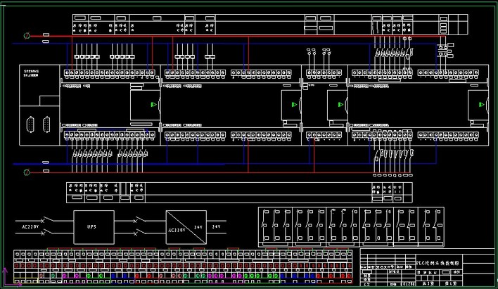 PLC電氣控制柜接線圖